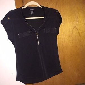 black and gold shirt